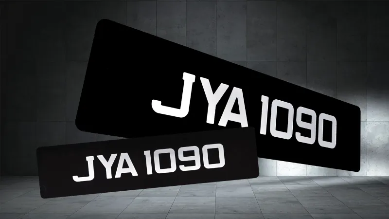 2D Untouchable Plate (H000) - 2D Number Plates