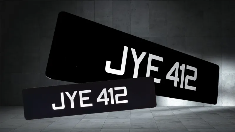 2D Untouchable Plate (H222) - 2D Number Plates