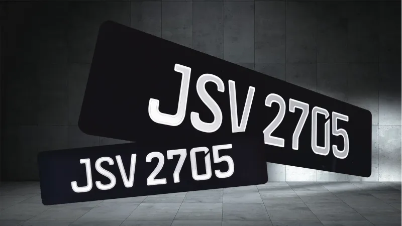 2D Double Line Plate (H711) - 2D Number Plates