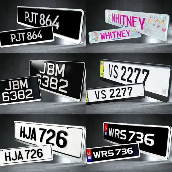VEHICLE NUMBER PLATES / VANITY CUSTOM PLATES