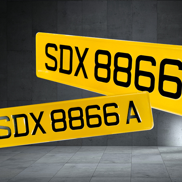 Besi Press Ketuk SG Font Reflective (E1REF) - Emboss Number Plates