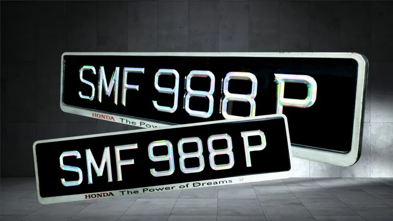 3D Untouchable Plate GG50C Number Plates