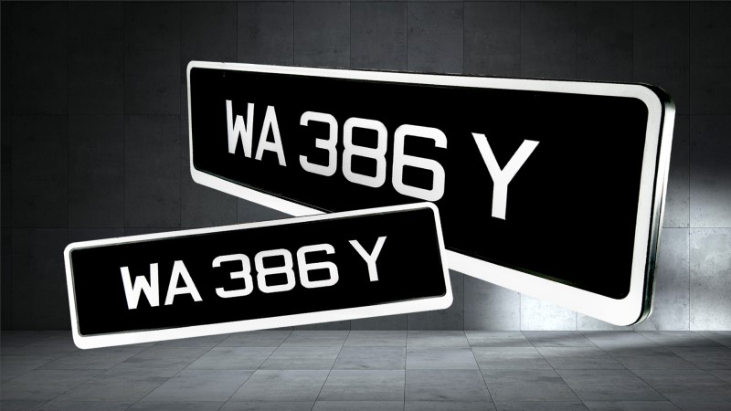 2D Untouchable Plate Popular Font (H209) - 2D Number Plates