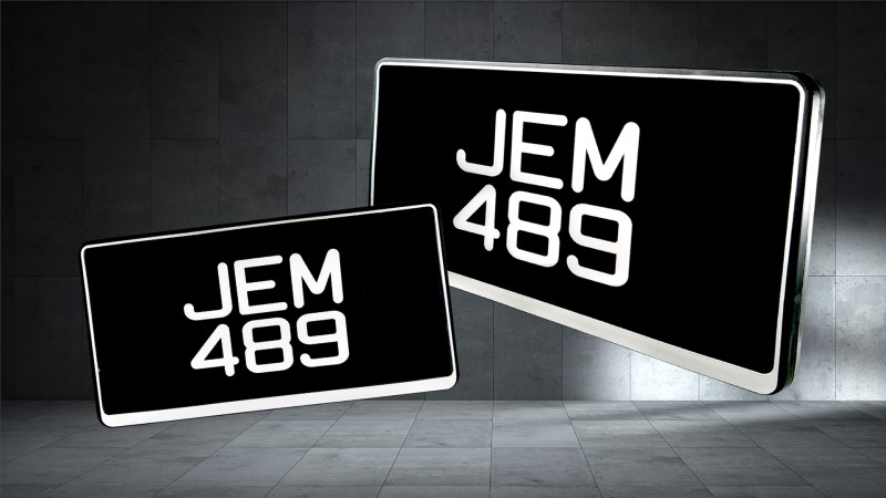 2D Untouchable Plate (H2090) - 2D Number Plates