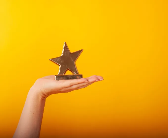 A star trophy for your most valued employee